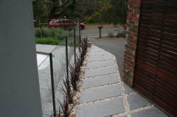 Concrete with pavers