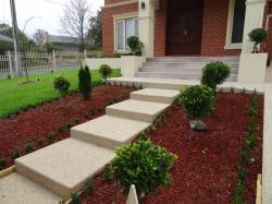 Light aggregate concrete stairs