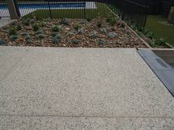 Poolside aggregate concrete